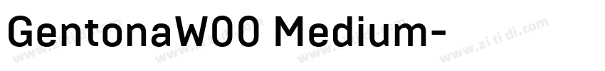 GentonaW00 Medium字体转换